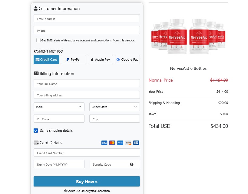 NervesAid Pricing and Packages